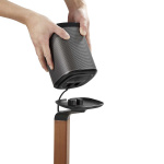 Nedis Speaker Mount | Kompatibel med: Sonos® One SL™ / Sonos® One™ / Sonos® PLAY:1™ | Stativ | 10 kg | Fort | Metall / Tre | Brun / Sort