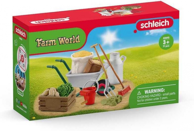 Schleich Farm World 42610 Tilbehør til stallpleie