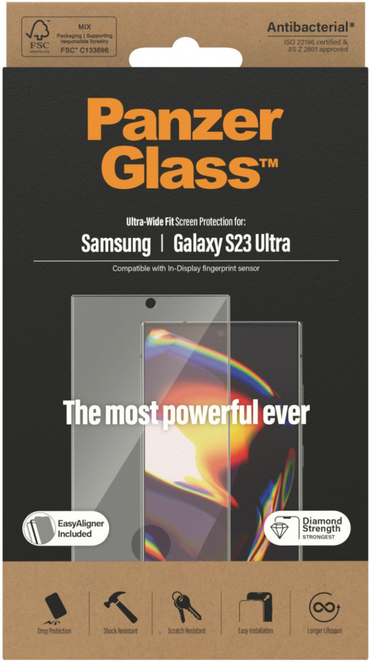 PanzerGlass EasyAligner glassfilm, Samsung Galaxy S23 Ultra