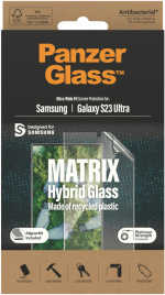 PanzerGlass Matrix beskyttelsesfilm, Easy Aligner, Samsung Galaxy S23 Ultra