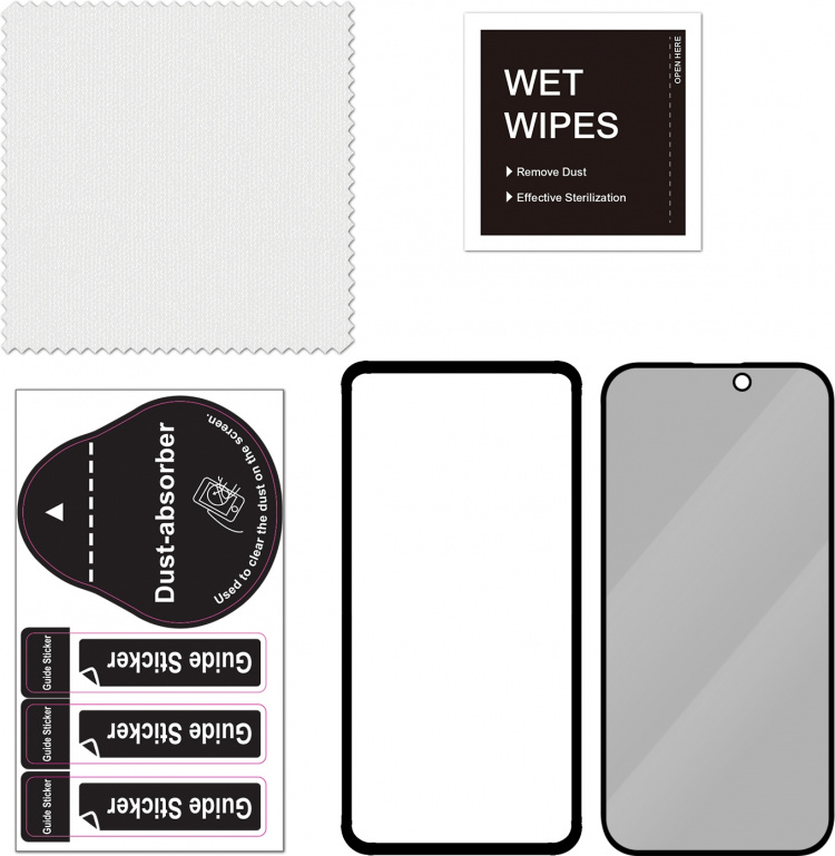 FoneKit Privacy+ herdet glass, iPhone 15 Pro Max