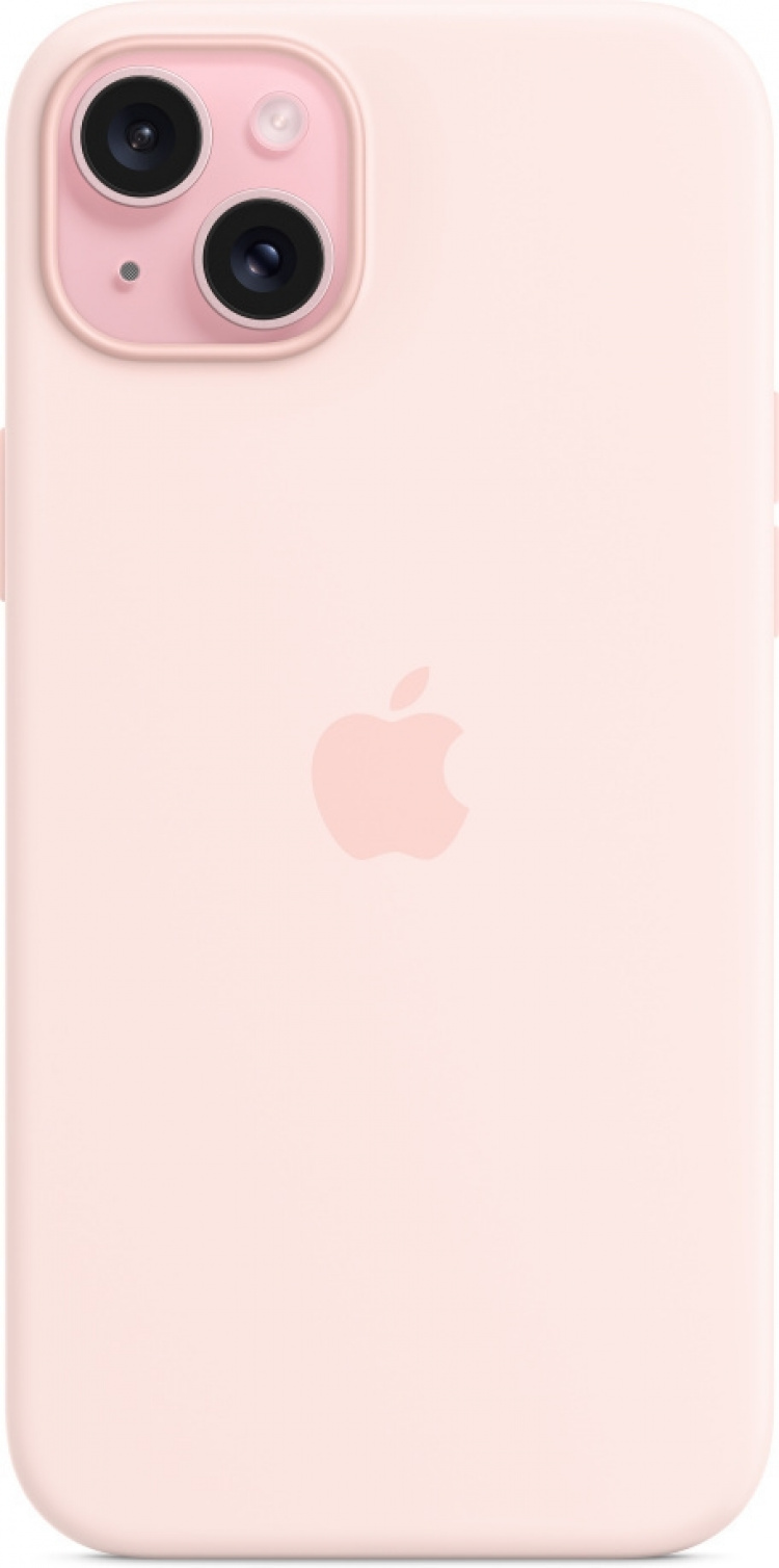 Apple iPhone 15 Plus silikonetui med MagSafe, rosa Apple iPhone 15 Plus silikonetui med MagSafe, rosa