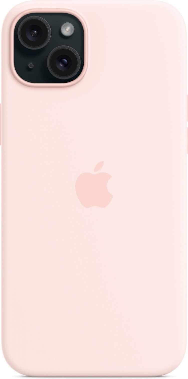 Apple iPhone 15 Plus silikonetui med MagSafe, rosa Apple iPhone 15 Plus silikonetui med MagSafe, rosa