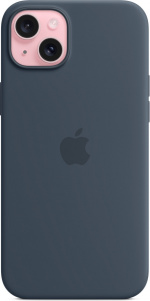 Apple iPhone 15 Plus silikonetui med MagSafe, blå Apple iPhone 15 Plus silikonetui med MagSafe, blå