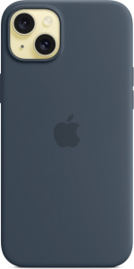 Apple iPhone 15 Plus silikonetui med MagSafe, blå Apple iPhone 15 Plus silikonetui med MagSafe, blå