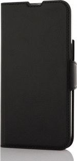 Wave BookCase - beskyttelsesveske, MagSafe-kompatibel, iPhone 15, svart.