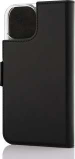 Wave BookCase - beskyttelsesveske, MagSafe-kompatibel, iPhone 15, svart.