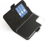 Wave BookCase - beskyttelsesveske, MagSafe-kompatibel, iPhone 15, svart.