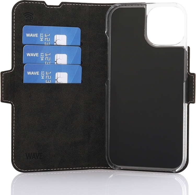 Wave BookCase beskyttelsesveske, kompatibel med MagSafe, iPhone 15, rosa gull. Wave BookCase beskyttelsesveske, kompatibel med MagSafe, iPhone 15, rosa gull.