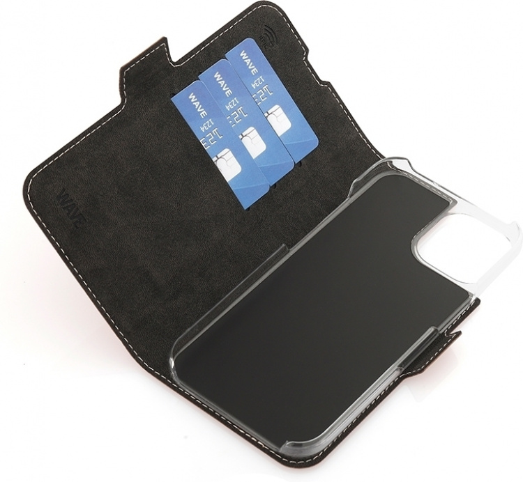 Wave BookCase beskyttelsesveske, kompatibel med MagSafe, iPhone 15, rosa gull. Wave BookCase beskyttelsesveske, kompatibel med MagSafe, iPhone 15, rosa gull.