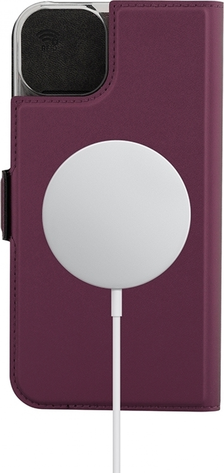 Wave BookCase beskyttelsesveske, MagSafe-kompatibel, iPhone 15 Plus, smoky sangria Wave BookCase beskyttelsesveske, MagSafe-kompatibel, iPhone 15 Plus, smoky sangria