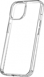 Wave Premium-etui, silikondeksel, iPhone 15 Plus, gjennomsiktig.