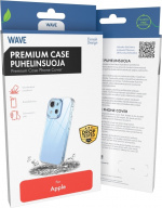 Wave Premium Case silikonetui, iPhone 15 Pro Max, gjennomsiktig