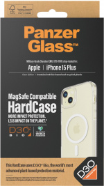 PanzerGlass HardCase med D3O-beskyttelsesetui, MagSafe-kompatibel, iPhone 15 Plus