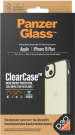 PanzerGlass ClearCase med D3O-beskyttelsesveske, iPhone 15 Plus