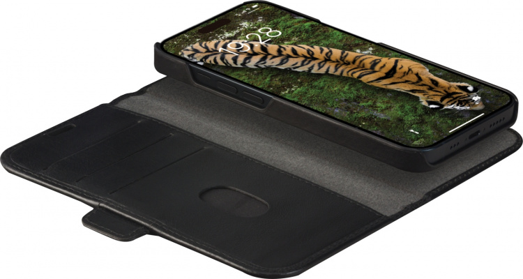 Dbramante1928 Lynge, lommebokveske og beskyttelsesveske, iPhone 15, svart