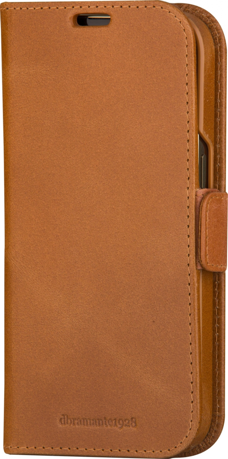 Dbramante1928 Lynge, lommebokveske og beskyttelsesveske, iPhone 15, brun