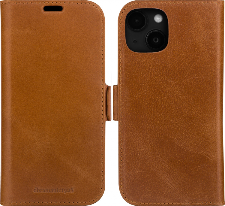 Dbramante1928 Lynge, lommebokveske og beskyttelsesveske, iPhone 15, brun