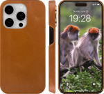 Dbramante1928 Lynge, lommebok og beskyttelsesveske, iPhone 15 Pro Max, brun