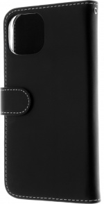 Insmat Eksklusivt Flip Case lommebokveske, iPhone 15, svart