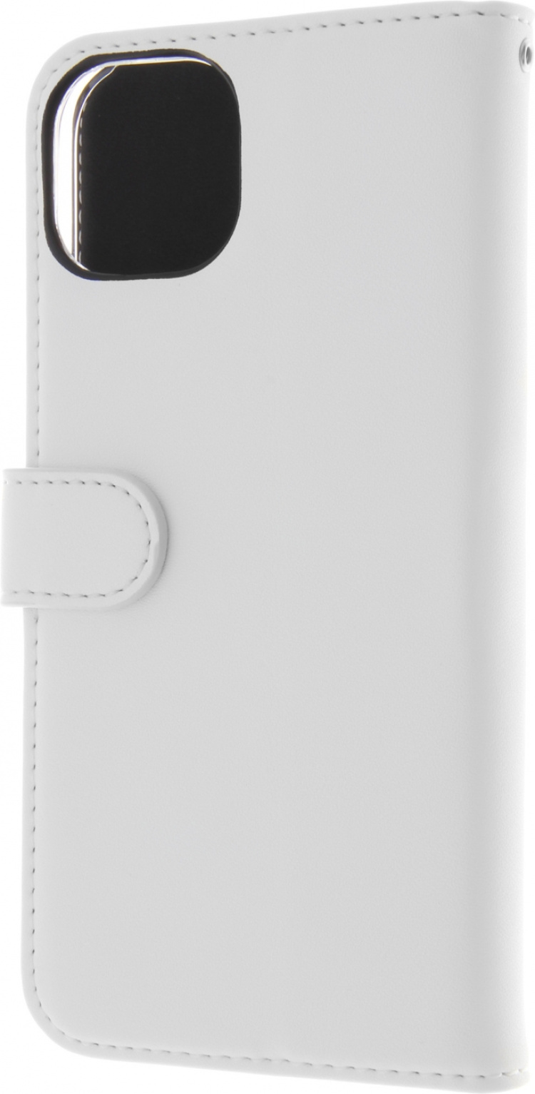 Insmat Eksklusivt Flip Case lommebokveske, iPhone 15, hvit