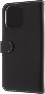 Insmat Eksklusivt Flip Case lommebokveske, iPhone 15 Pro Max, svart
