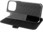 Insmat Eksklusivt Flip Case lommebokveske, iPhone 15 Pro Max, svart