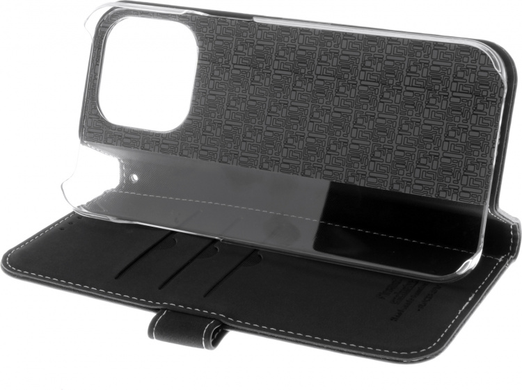 Insmat Eksklusivt Flip Case lommebokveske, iPhone 15 Pro Max, svart