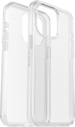 Otterbox Symmetry Clear beskyttelsesveske, iPhone 15 Pro Max, gjennomsiktig.