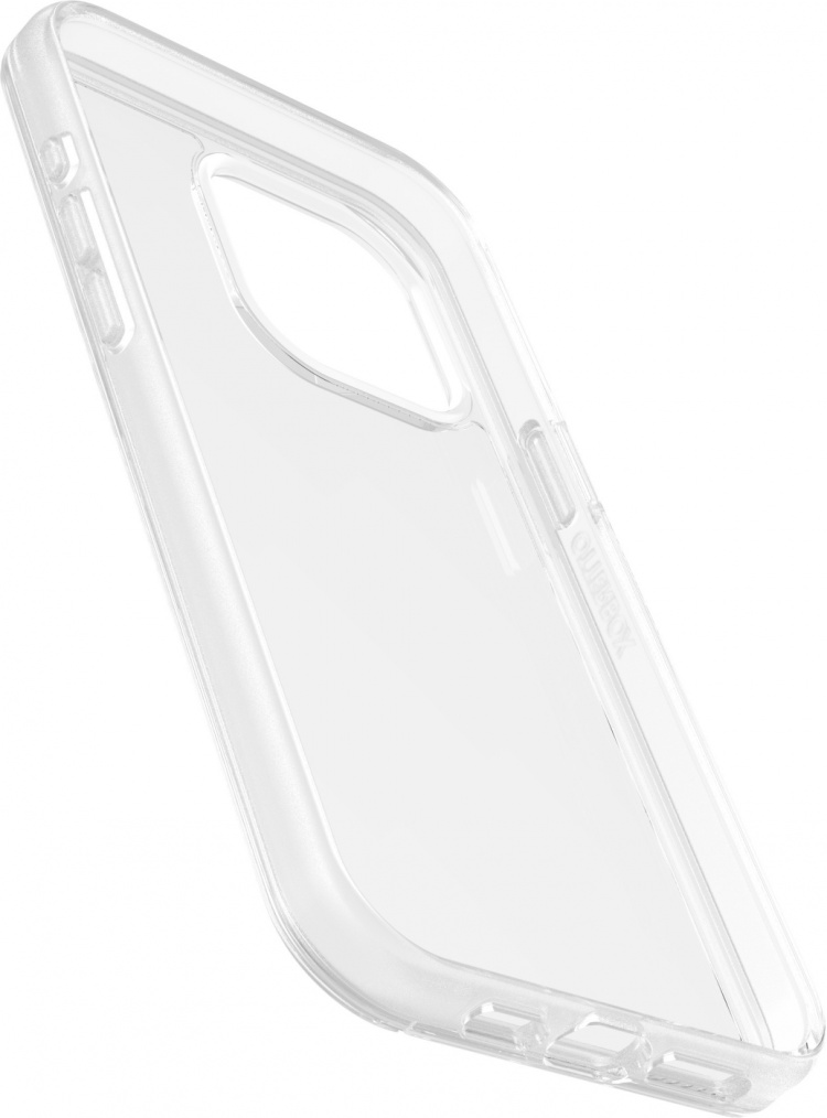Otterbox Symmetry Clear beskyttelsesveske, iPhone 15 Pro Max, gjennomsiktig.