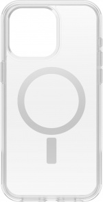Otterbox Symmetry Clear for MagSafe beskyttelsesveske, iPhone 15 Pro Max, gjennomsiktig Otterbox Symmetry Clear for MagSafe beskyttelsesveske, iPhone 15 Pro Max, gjennomsiktig