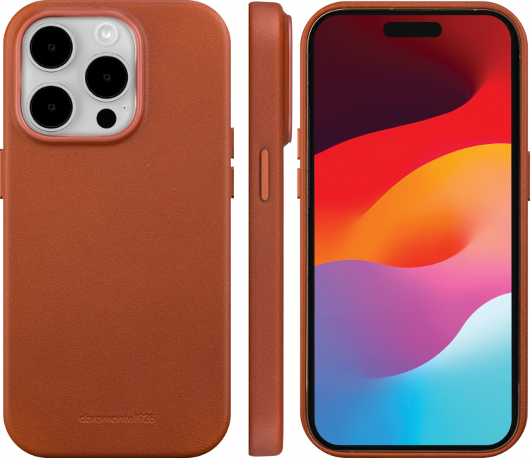 Dbramante1928 Roskilde MagSafe beskyttelsesveske, iPhone 15 Pro Max, brun