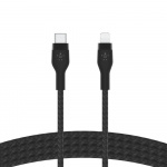 Belkin BOOST CHARGE USB-C til LTG Flettet silikon, 2 m, svart Belkin BOOST CHARGE USB-C til LTG Flettet silikon, 2 m, svart