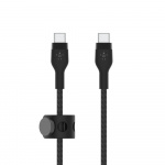 Belkin BOOST CHARGE USB-C til USB-C 2.0 Flettet silikon, 3 m, svart Belkin BOOST CHARGE USB-C til USB-C 2.0 Flettet silikon, 3 m, svart