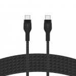 Belkin BOOST CHARGE USB-C til USB-C 2.0 Flettet silikon, 3 m, svart Belkin BOOST CHARGE USB-C til USB-C 2.0 Flettet silikon, 3 m, svart