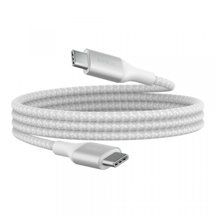 Belkin BOOST CHARGE 240W USB-C til USB-C-kabel, 1 m, hvit Belkin BOOST CHARGE 240W USB-C til USB-C-kabel, 1 m, hvit
