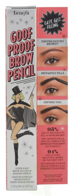 Benefit Goof Proof Brow Shaping Pencil 0,34 gr #06 Deep/12 Hour Wear/Cool Soft Black