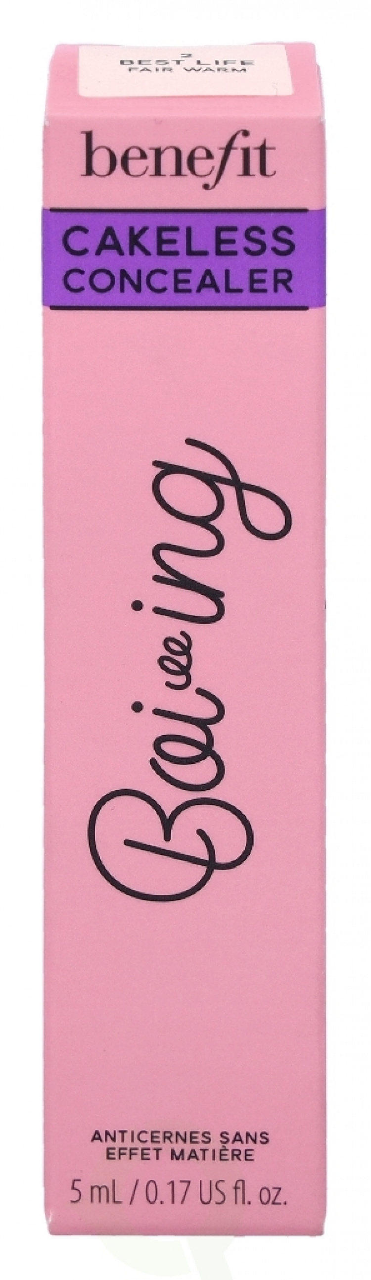 Benefit Boi-ing Cakeless Concealer 5 ml #02 Fair Warm, 24 timers vanntett