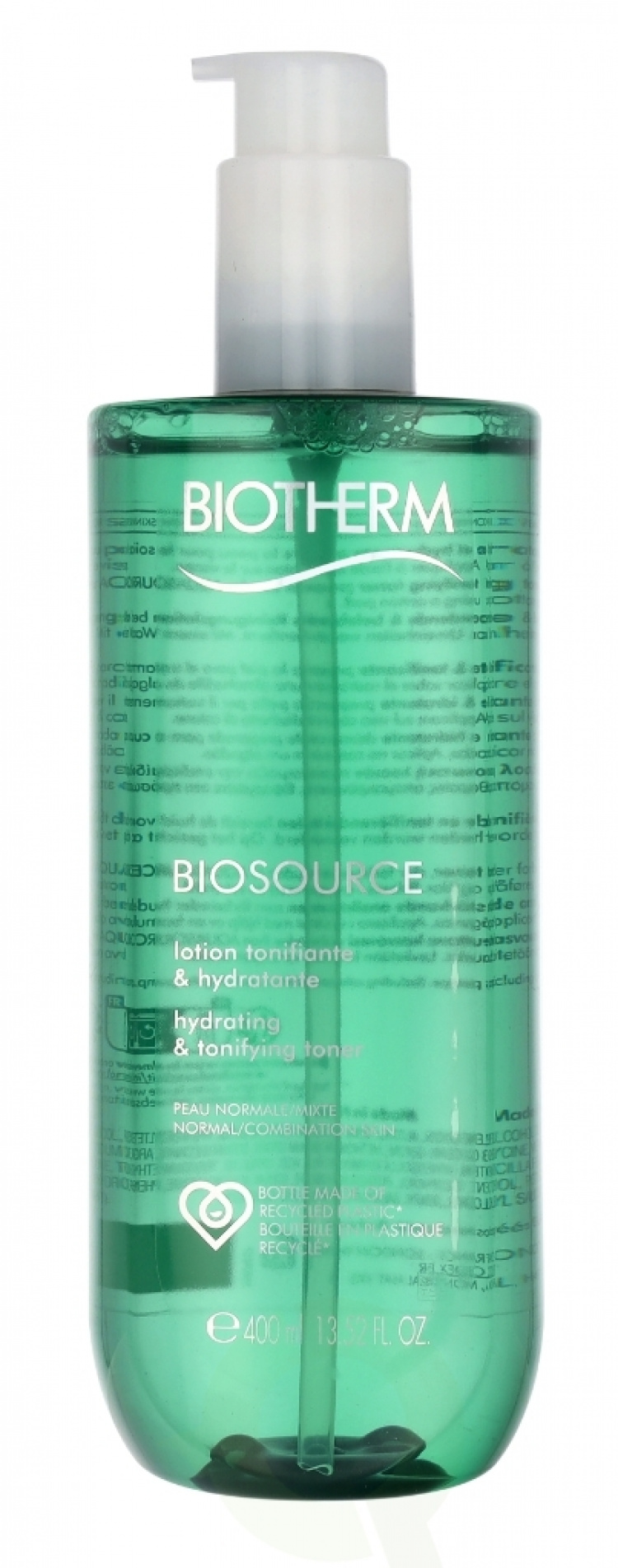 Biotherm Biosource Hydrating Tonifying Toner 400 ml Normal/kombinerende hud 24 timer