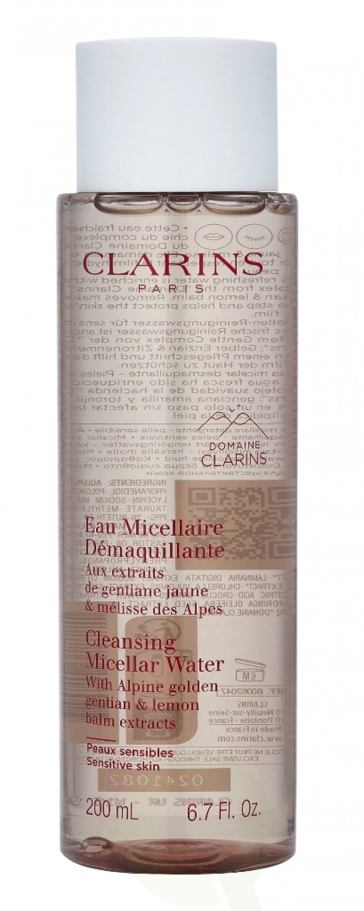 Clarins Cleansing Micellar Water 200 ml Sensitive Skin