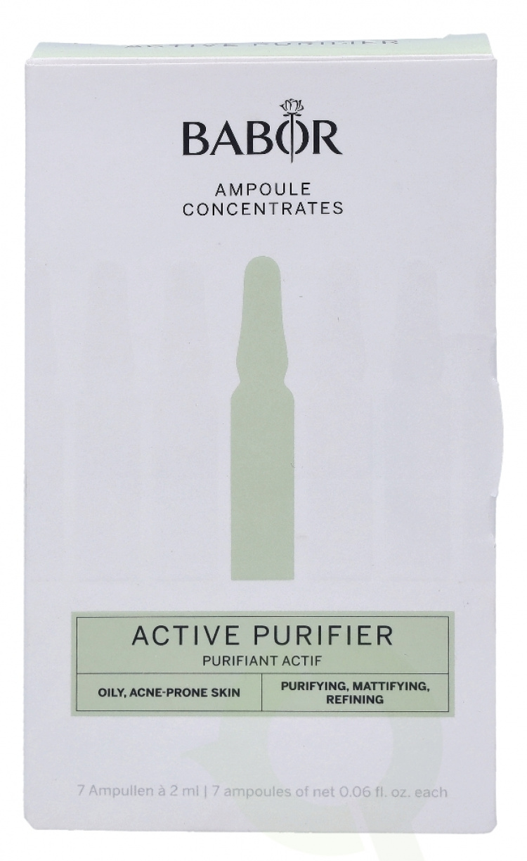 Babor Active Purifyier Ampoule Concentrates 14 ml 7x2ml/For fet og akneplaget hud