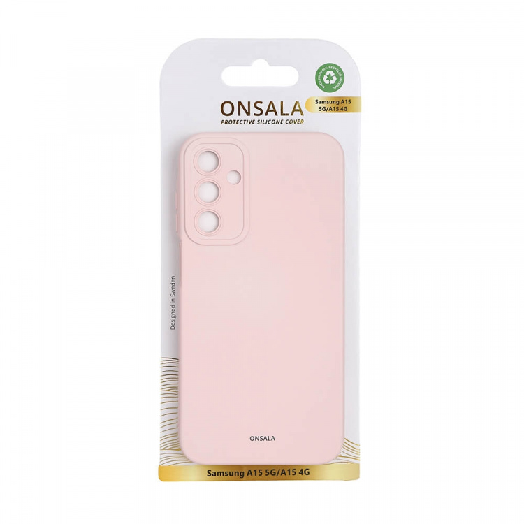 Onsala Silikondeksel Samsung A15 5G/A15 4G Rosa Onsala Silikondeksel Samsung A15 5G/A15 4G Rosa