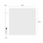 Hombli Smart Infrarød Varmer Metallpanel 350w Hvit Hombli Smart Infrarød Varmer Metallpanel 350w Hvit