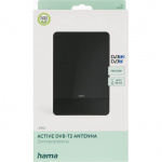 Hama Innendørs Antenne Pro 45 DAB+/DAB/DVB-T2/FM Flat Svart