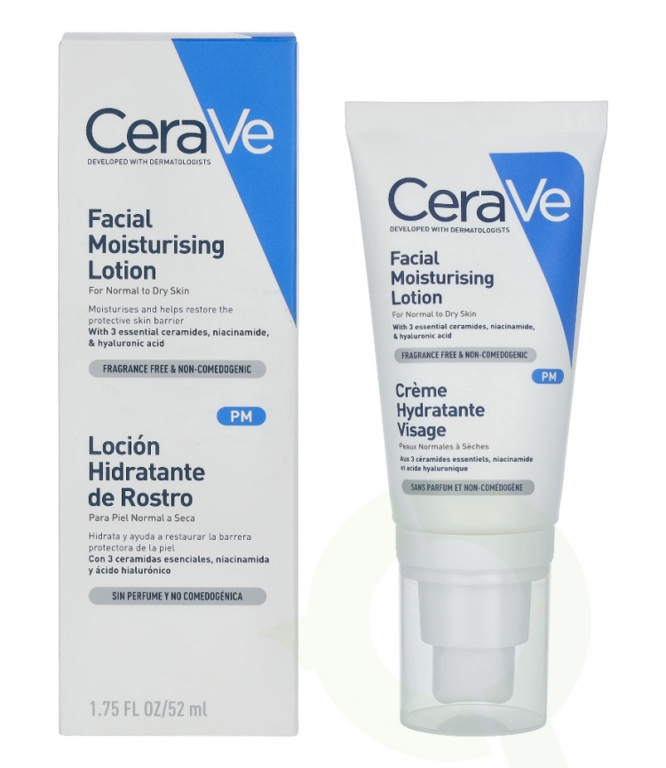 Cerave Facial Moisturising Lotion 52 ml For Normal To Dry Skin