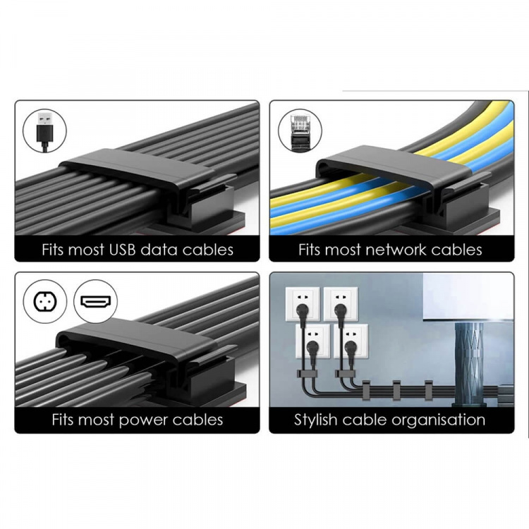 Desire2 Kabelholder Enfold x40 Svart