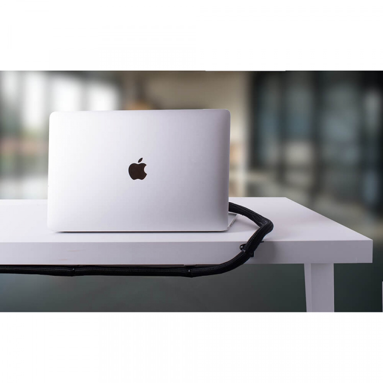 Desire2 Deskmate Cable Sheath 4m Velcro Closing Black Desire2 Deskmate Cable Sheath 4m Velcro Closing Black