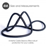 Desire2 Deskmate Cable Sheath 4m Velcro Closing Black Desire2 Deskmate Cable Sheath 4m Velcro Closing Black