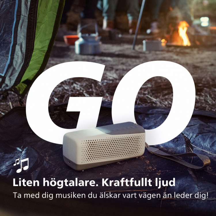 Philips GO trådløs høyttaler - TAS4807 Hvit Philips GO trådløs høyttaler - TAS4807 Hvit