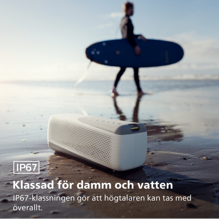 Philips GO trådløs høyttaler - TAS4807 Hvit Philips GO trådløs høyttaler - TAS4807 Hvit